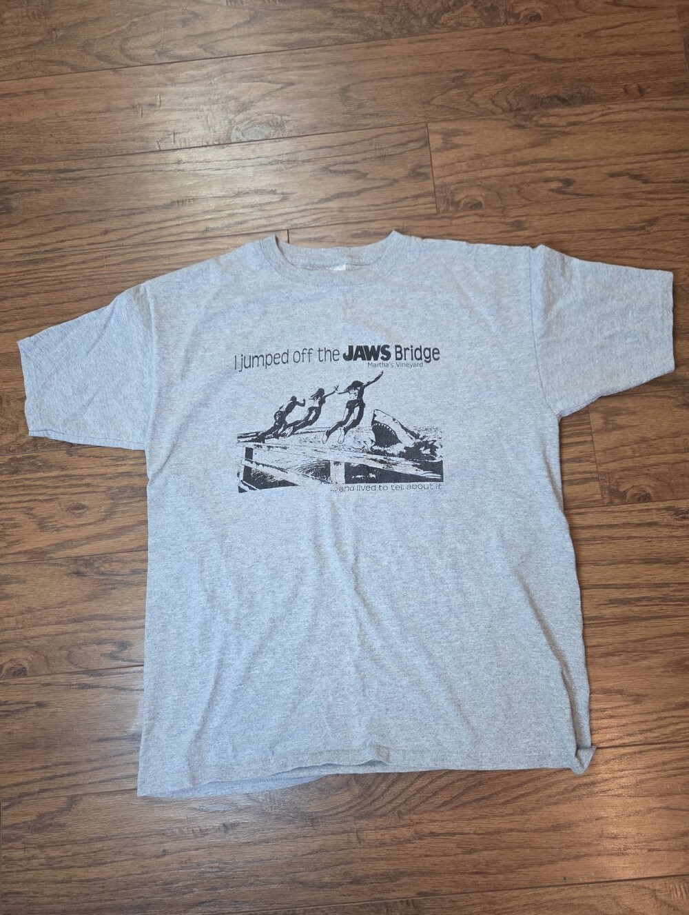 I Jumped off the JAWS Bridge and lived to tell about it"  Martha Vineyars Tee